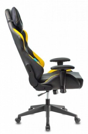 Кресло игровое Бюрократ VIKING 5 AERO YELLOW черный/желтый в Красноуральске - krasnouralsk.ok-mebel.com | фото 2