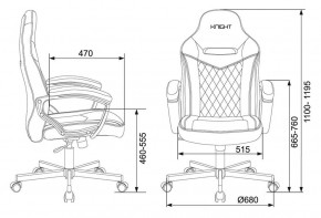 Кресло игровое Бюрократ VIKING 6 KNIGHT B FABRIC черный в Красноуральске - krasnouralsk.ok-mebel.com | фото 4