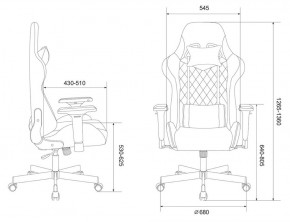 Кресло игровое Бюрократ VIKING 7 KNIGHT BL FABRIC синий в Красноуральске - krasnouralsk.ok-mebel.com | фото 4