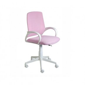 Кресло Ирис White сетка/ткань розовая в Красноуральске - krasnouralsk.ok-mebel.com | фото 1