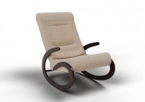 Кресло-качалка Мальта 10-Т-П (ткань/венге) ПЕСОК в Красноуральске - krasnouralsk.ok-mebel.com | фото