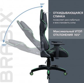 Кресло компьютерное BRABIX "GT Carbon GM-120" (черное/зеленое) 531929 в Красноуральске - krasnouralsk.ok-mebel.com | фото 2