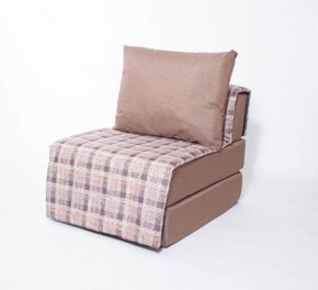 Кресло-кровать бескаркасное Харви (коричневый-квадро беж) в Красноуральске - krasnouralsk.ok-mebel.com | фото