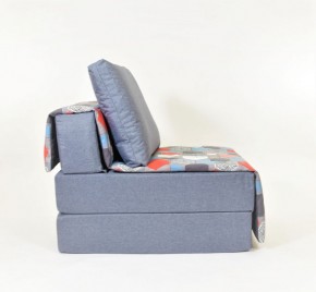 Кресло-кровать бескаркасное Харви (серый-геометрия слейт) в Красноуральске - krasnouralsk.ok-mebel.com | фото 2