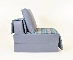 Кресло-кровать бескаркасное Харви (серый-квадро азур) в Красноуральске - krasnouralsk.ok-mebel.com | фото 2