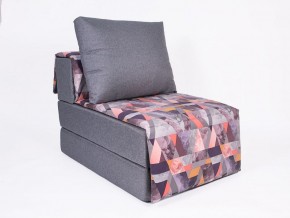 Кресло-кровать бескаркасное Харви (серый-сноу манго) в Красноуральске - krasnouralsk.ok-mebel.com | фото 1