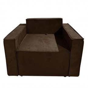 Кресло-кровать Принц КК1-ВК (велюр коричневый) в Красноуральске - krasnouralsk.ok-mebel.com | фото 1