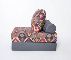 Кресло-кровать-пуф бескаркасное Прайм (мехико серый-графит) в Красноуральске - krasnouralsk.ok-mebel.com | фото 1