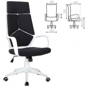 Кресло офисное BRABIX PREMIUM "Prime EX-515" (пластик белый, ткань, черное) 531812 в Красноуральске - krasnouralsk.ok-mebel.com | фото 2