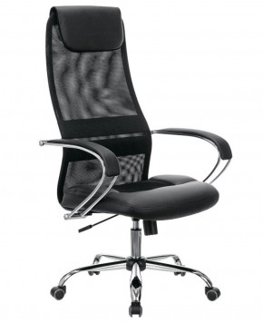 Кресло офисное BRABIX PREMIUM "Stalker EX-608 CH" (хром, ткань-сетка/кожзам, черное) 532091 в Красноуральске - krasnouralsk.ok-mebel.com | фото 1