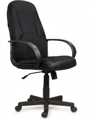 Кресло офисное BRABIX "City EX-512" (кожзам черный, ткань черная) 531407 в Красноуральске - krasnouralsk.ok-mebel.com | фото 1