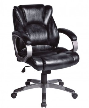 Кресло офисное BRABIX "Eldorado EX-504", экокожа, черное, 530874 в Красноуральске - krasnouralsk.ok-mebel.com | фото 1