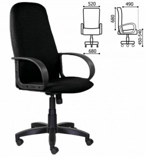 Кресло офисное BRABIX "Praktik EX-279" (ткань/кожзам, черное) 532017 в Красноуральске - krasnouralsk.ok-mebel.com | фото 4