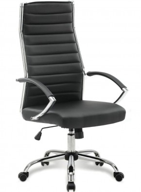 Кресло офисное BRABIX "Style EX-528", экокожа, хром, черное, 531947 в Красноуральске - krasnouralsk.ok-mebel.com | фото 1