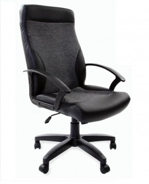 Кресло офисное BRABIX "Trust EX-535" (экокожа/черная/ткань серая) 531383 в Красноуральске - krasnouralsk.ok-mebel.com | фото