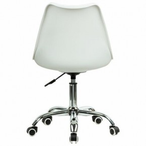 Кресло стул BRABIX "Eames MG-310 CH", хром, пластик белый, ткань серая, 532924 в Красноуральске - krasnouralsk.ok-mebel.com | фото 4