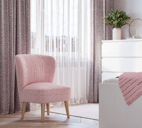 Кресло Унельма светло-розовый, ткань рогожка в Красноуральске - krasnouralsk.ok-mebel.com | фото 3