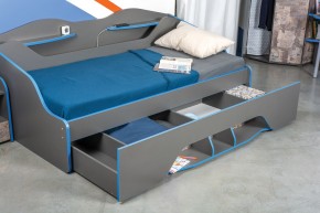 Кровать 11.03 Индиго + орт. основание (900*2000) в Красноуральске - krasnouralsk.ok-mebel.com | фото 2