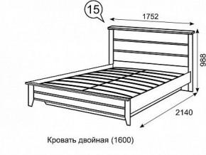Кровать 1600 с ПМ София 15 в Красноуральске - krasnouralsk.ok-mebel.com | фото 3