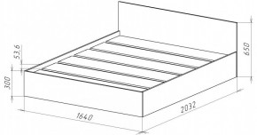 НИЦЦА-14 Кровать 1600 с настилом ЛДСП (НЦ.14) в Красноуральске - krasnouralsk.ok-mebel.com | фото 3