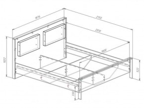 Кровать 1800 с плитой 22 мм ЛИБЕРТИ + основание в Красноуральске - krasnouralsk.ok-mebel.com | фото 3