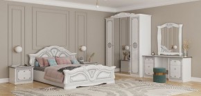 Кровать 2-х спальная 1600*2000 Грация (12.116) без основания (белый/серебро) в Красноуральске - krasnouralsk.ok-mebel.com | фото 2