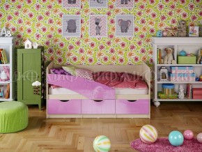 Кровать Бабочки (Сиреневый металлик) 1600 в Красноуральске - krasnouralsk.ok-mebel.com | фото 1