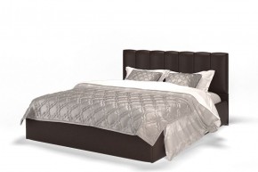 Кровать Элен 1600 + основание с ПМ (Лесмо brown) коричневый в Красноуральске - krasnouralsk.ok-mebel.com | фото