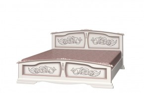 ЕЛЕНА Кровать из массива 1400 (Дуб Молочный) в Красноуральске - krasnouralsk.ok-mebel.com | фото
