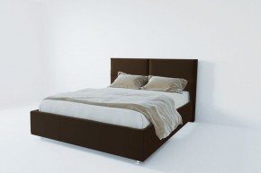 Кровать Корсика с ПМ 800 (экокожа коричневая) в Красноуральске - krasnouralsk.ok-mebel.com | фото 2