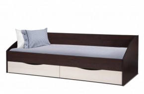 Кровать одинарная "Фея - 3" симметричная New (2000Х900) венге/вудлайн кремовый в Красноуральске - krasnouralsk.ok-mebel.com | фото