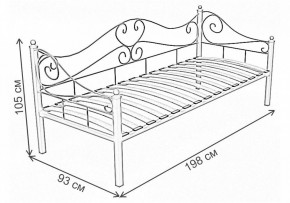 Кровать односпальная Венеция в Красноуральске - krasnouralsk.ok-mebel.com | фото 3