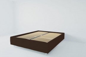 Кровать Подиум с ортопедическим основанием 1200 (экокожа коричневая) в Красноуральске - krasnouralsk.ok-mebel.com | фото 2