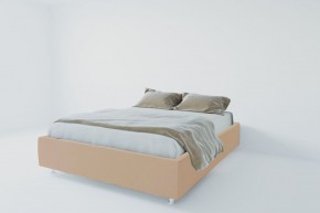 Кровать Подиум с ортопедическим основанием 1200 (велюр светло-серый) в Красноуральске - krasnouralsk.ok-mebel.com | фото