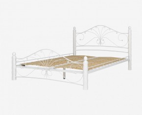 Кровать "Фортуна 1" КМД 2.01 Белая (1400*2000) (ножки-белые) с коваными элементами в Красноуральске - krasnouralsk.ok-mebel.com | фото 2