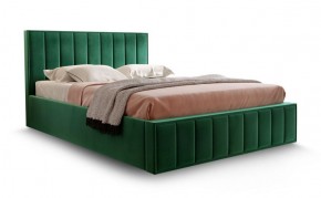 Кровать "Вена" 1400 СТАНДАРТ Вариант 1 Мора зеленый + бельевой ящик с кроватным основанием и подъемным механизмом в Красноуральске - krasnouralsk.ok-mebel.com | фото