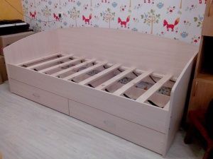 Кровать Соло-софа 1 с ящиками в Красноуральске - krasnouralsk.ok-mebel.com | фото 2