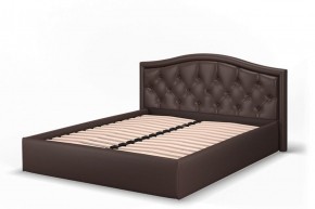 Кровать Стелла 1200 + Основание (Лесмо brown) коричневый в Красноуральске - krasnouralsk.ok-mebel.com | фото 3