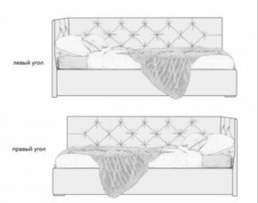 Кровать угловая Лилу интерьерная +основание/ПМ/бельевое дно (120х200) в Красноуральске - krasnouralsk.ok-mebel.com | фото 5