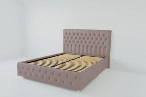 Кровать Версаль с ортопедическим основанием 800 (велюр темно-серый) в Красноуральске - krasnouralsk.ok-mebel.com | фото 2