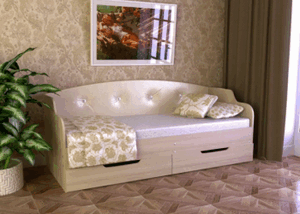 Диван-кровать Юниор тип 2 с ящиками в Красноуральске - krasnouralsk.ok-mebel.com | фото 2