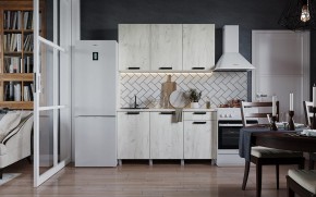 Кухня ДИОР 1500 (Белый/Дуб Крафт белый) в Красноуральске - krasnouralsk.ok-mebel.com | фото