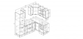 Кухонный гарнитур Антик 2400*1600 (Стол. 38мм) в Красноуральске - krasnouralsk.ok-mebel.com | фото 2