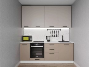 Кухонный гарнитур Каппучино 2200 h950 (Стол. 38мм) в Красноуральске - krasnouralsk.ok-mebel.com | фото