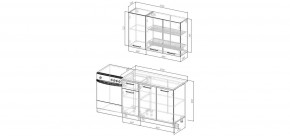Кухонный гарнитур Меренга  1200 (Стол. 26мм) в Красноуральске - krasnouralsk.ok-mebel.com | фото 2
