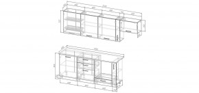 Кухонный гарнитур Ниагара 2550 (Стол. 26мм) в Красноуральске - krasnouralsk.ok-mebel.com | фото 2
