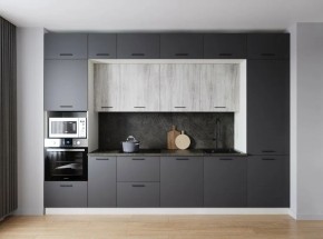 Кухонный гарнитур Санторини 3400 (Стол. 26мм) в Красноуральске - krasnouralsk.ok-mebel.com | фото