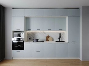 Кухонный гарнитур Смоки 3400 (Стол. 26мм) в Красноуральске - krasnouralsk.ok-mebel.com | фото