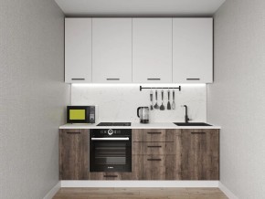 Кухонный гарнитур Старое Дерево 2200 h950 (Стол. 38мм) в Красноуральске - krasnouralsk.ok-mebel.com | фото