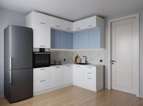 Кухонный гарнитур угловой Капри 2200*1700 (Стол. 38мм) в Красноуральске - krasnouralsk.ok-mebel.com | фото